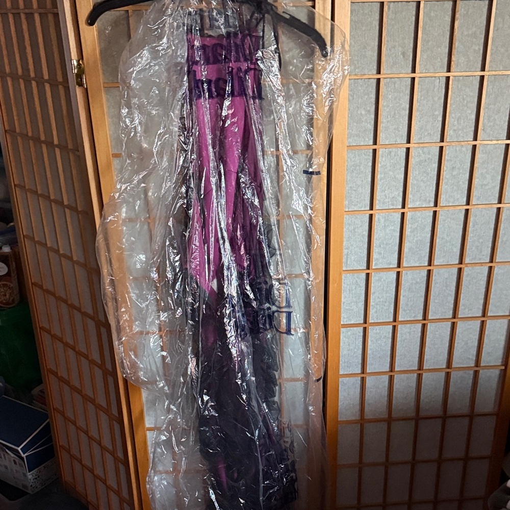 Stunning Purple and Black Gown